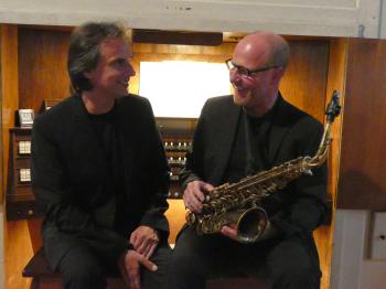 Jens Goldhardt, Orgel und Ralf Benschu, Saxophon